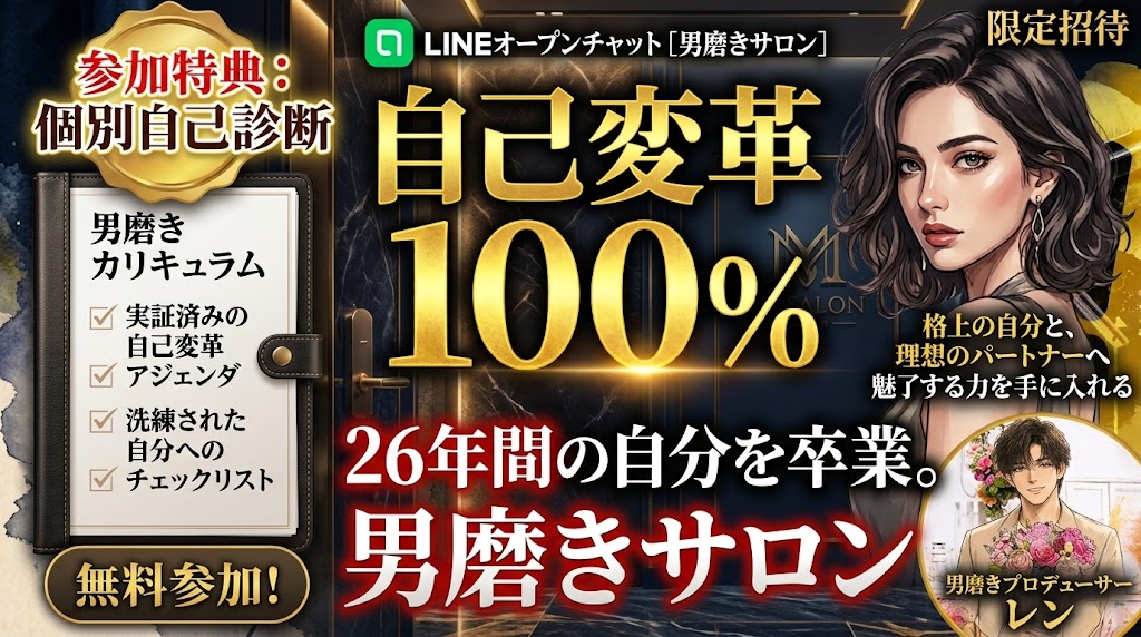 自己変革100% 男磨きサロン